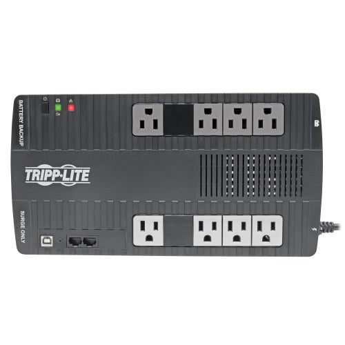 Tripp-Lite AVR700U | 700VA 350W Line-Interactive UPS - 8 NEMA 5-15R Outlets, AVR, 120V, 50/60 Hz, USB, Desktop/Wall Mount