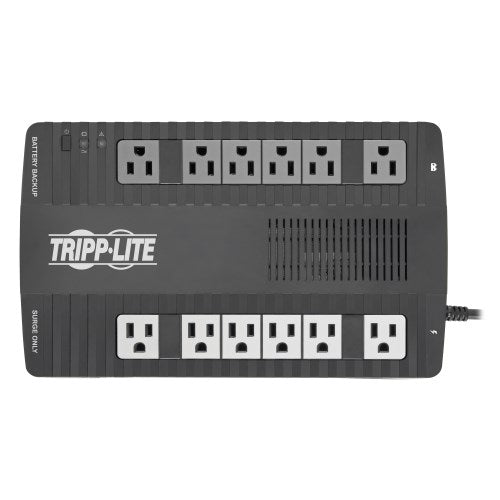 Tripp-Lite AVR750U | 750VA 450W Line-Interactive UPS - 12 NEMA 5-15R Outlets, AVR, 120V, 50/60 Hz, USB, Desktop/Wall Mount