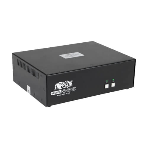 Tripp-Lite B002-DV1A2 | Secure KVM Switch, DVI to DVI - 2-Port, NIAP PP3.0 Certified, Audio, Single Monitor, TAA