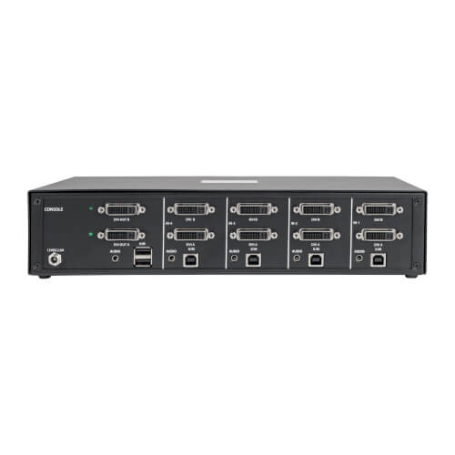 Tripp-Lite B002-DV2A4 | Secure KVM Switch, Dual Monitor, DVI to DVI - 4-Port, NIAP PP3.0 Certified, Audio