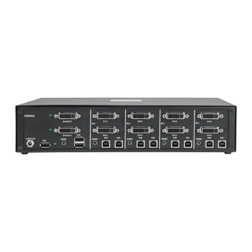 Tripp-Lite B002-DV2AC4 | Secure KVM Switch, Dual Monitor, DVI to DVI - 4-Port, NIAP PP3.0 Certified, Audio, CAC Support
