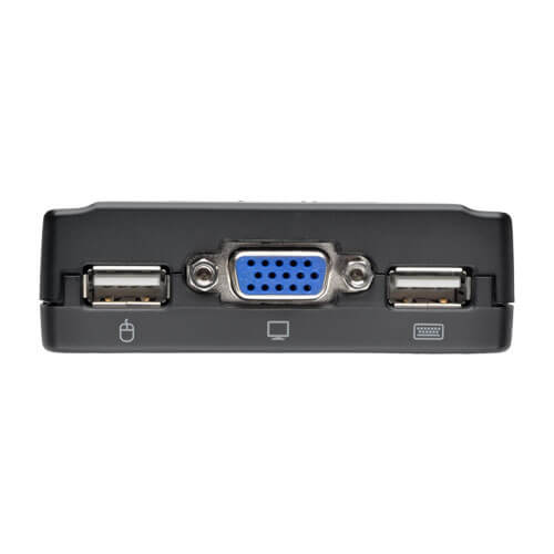Tripp-Lite B032-VUA2 | 2-Port USB/VGA Cable KVM Switch with Audio, Cables and USB Peripheral Sharing
