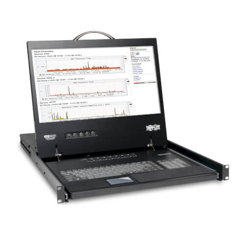 Tripp-Lite B040-008-19 | NetController 8-Port 1U Rack-Mount Console KVM Switch with 19-in. LCD