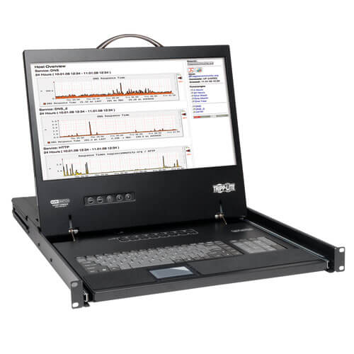 Tripp-Lite B040-016-19 | NetController 16-Port 1U Rack-Mount Console KVM Switch with 19-in. LCD