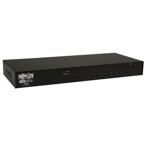 Tripp-Lite B042-008 | 8-Port 1U Rack-Mount USB/PS2 KVM Switch with On-Screen Display