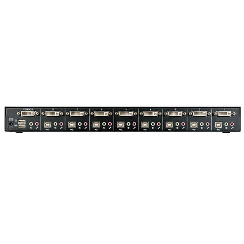 Tripp-Lite B043-DUA8-SL | 8-Port 1U Rack-Mount DVI / USB KVM Switch with Audio and 2-port USB Hub