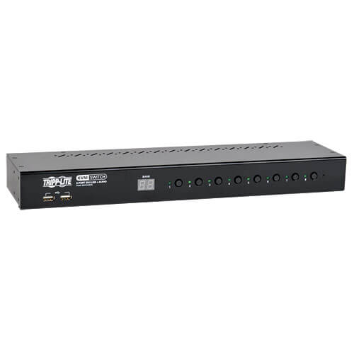 Tripp-Lite B043-DUA8-SL | 8-Port 1U Rack-Mount DVI / USB KVM Switch with Audio and 2-port USB Hub