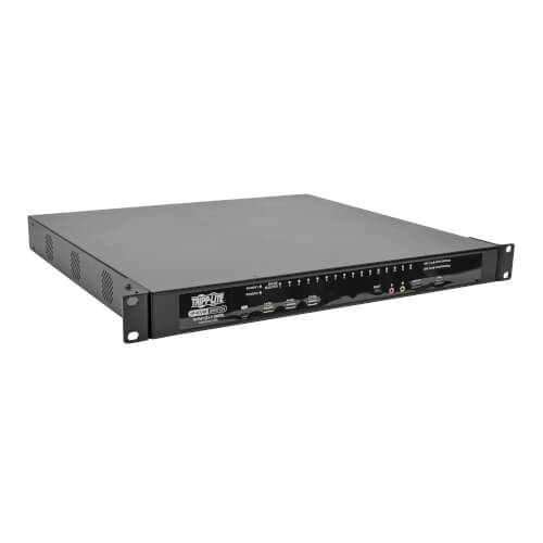 Tripp-Lite B064-016-02-IPG | NetDirector 16-Port Cat5 KVM over IP Switch - Virtual Media, 2 Remote + 1 Local User, 1U Rack-Mount, TAA