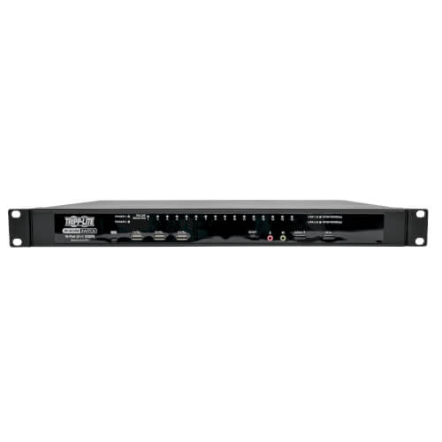 Tripp-Lite B064-016-02-IPG | NetDirector 16-Port Cat5 KVM over IP Switch - Virtual Media, 2 Remote + 1 Local User, 1U Rack-Mount, TAA