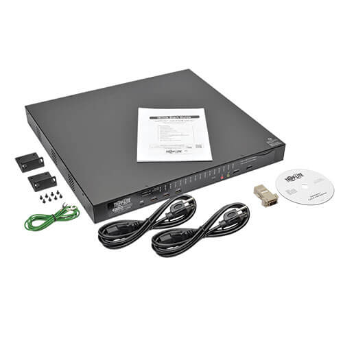 Tripp-Lite B064-032-04-IPG | NetDirector 32-Port Cat5 KVM over IP Switch - Virtual Media, 4 Remote + 1 Local User, 1U Rack-Mount, TAA