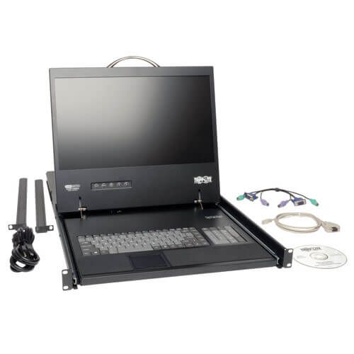 Tripp-Lite B070-016-19 | NetCommander 16-Port Cat5 1U Rack-Mount Console KVM Switch with 19-in. LCD