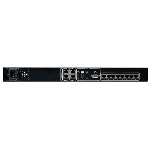 Tripp-Lite B072-008-1-IP | NetCommander 8-Port Cat5 KVM over IP Switch - 1 Remote + 1 Local User, 1U Rack-Mount