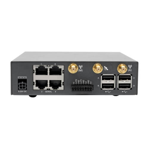 Tripp-Lite B093-004-2E4U-V | 4-Port Console Server with 4G LTE Cellular Gateway, Dual GbE NIC, 4Gb Flash and Dual SIM