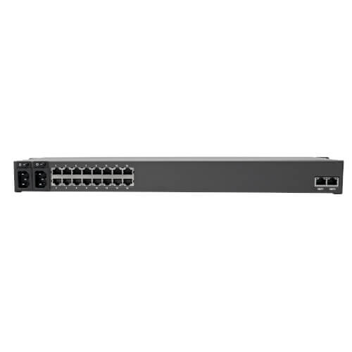Tripp-Lite B097-016 | 16-Port Console Server, USB Ports (2) - Dual GbE NIC, 4 Gb Flash, Desktop/1U Rack, TAA