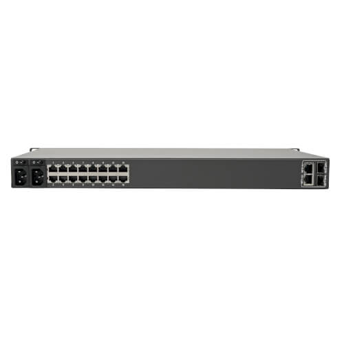 Tripp-Lite B098-016 | 16-Port Console Server, USB Ports (2) - Dual GbE NIC, 16 Gb Flash, SD Card, Wi-Fi, Desktop/1U Rack, TAA