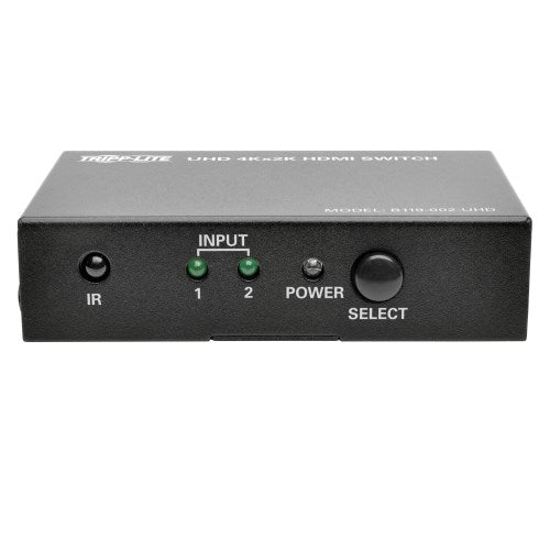 Tripp-Lite B119-002-UHD | 2-Port HDMI Switch with Remote Control - 4K @ 60 Hz, 4:4:4, HDR, 3D, HDCP 2.2, EDID