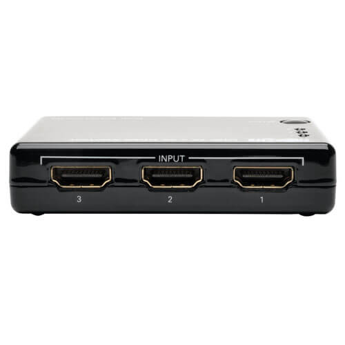 Tripp-Lite B119-003-UHD-MN | 3-Port HDMI Mini Switch with Remote Control - 4K (HDMI F/3xF), 3D, HDCP 1.4, EDID