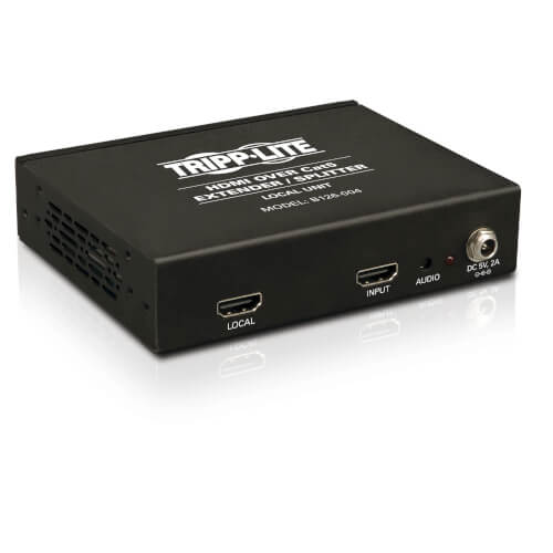 Tripp-Lite B126-004 | 4-Port HDMI over Cat5/6 Extender/Splitter, Box-Style Transmitter for Video/Audio, Up to 150 ft. (45 m), TAA