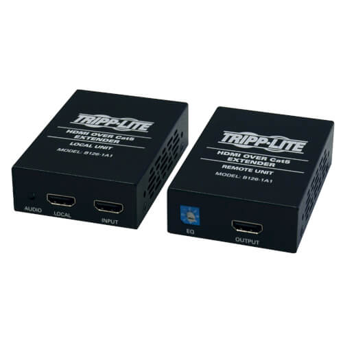 Tripp-Lite B126-1A1 | HDMI over Cat5/6 Extender Kit, Box-Style Transmitter/Receiver for Video/Audio, Up to 150 ft. (45 m), TAA