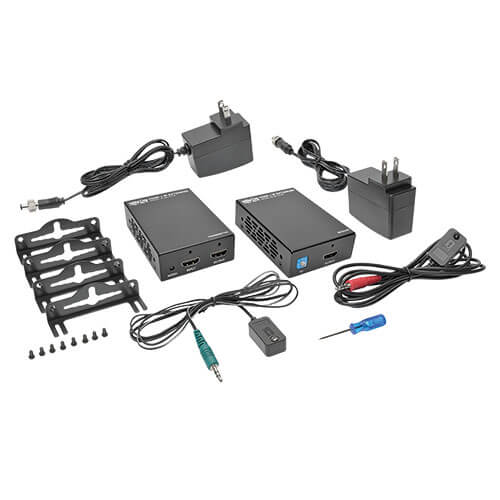 Tripp-Lite B126-1A1-IR | HDMI over Cat5/6 Extender Kit, Box-Style Transmitter/Receiver for Video/Audio, IR, Up to 125 ft. (38 m), TAA