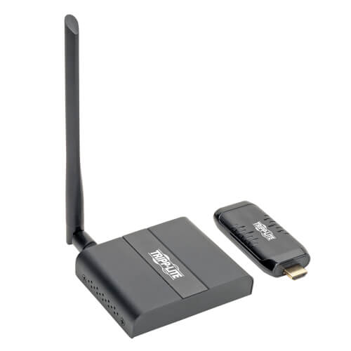 Tripp-Lite B126-1D1-WHD1 | Wireless HDMI Extender Kit, Transmitter/Receiver, IR Control, DisplayPort Adapter, 1080p, Up to 165 ft.