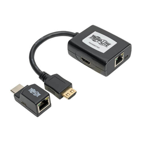 Tripp-Lite B126-1P1M-U-POC | HDMI over Cat5/6 Extender Kit, Transmitter/Receiver for Video/Audio, PoC, Up to 100 ft. (30 m), TAA