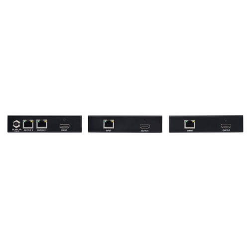 Tripp-Lite B127-002-2H2 | 2-Port HDMI over Cat6 Splitter/Extender Kit, Transmitter/Dual Receivers, 4K 60 Hz, PoC, HDR, 125 ft., TAA
