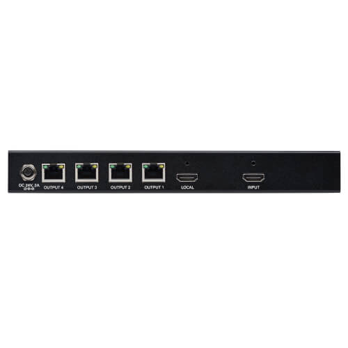 Tripp-Lite B127-004-H | 4-Port HDMI over Cat6 Splitter/Extender, Transmitter for Video/Audio, 4K 60 Hz, PoC, HDR, 125 ft., TAA