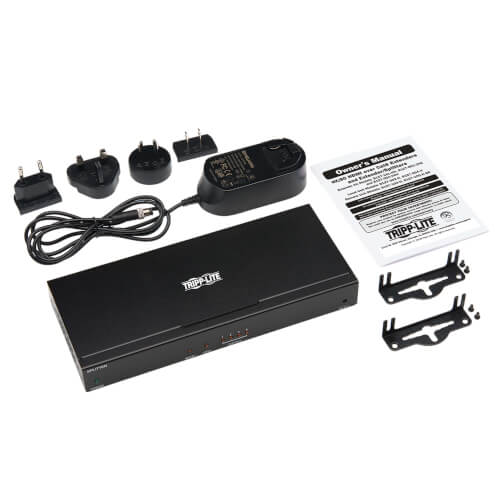 Tripp-Lite B127-004-H | 4-Port HDMI over Cat6 Splitter/Extender, Transmitter for Video/Audio, 4K 60 Hz, PoC, HDR, 125 ft., TAA