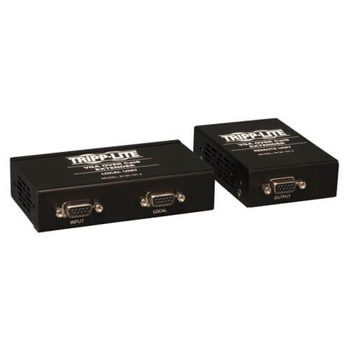 Tripp-Lite B130-101-2 | VGA over Cat5/6 Extender Kit, Box-Style Transmitter/Receiver for Video, Up to 1000 ft. (305 m), TAA