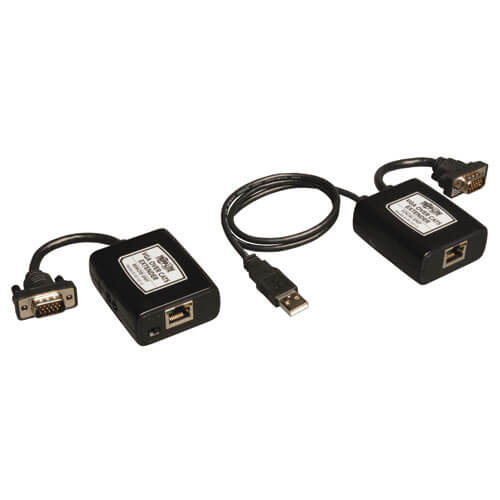 Tripp-Lite B130-101-U | VGA over Cat5/6 Extender Kit, Transmitter/Receiver for Video, USB Powered, Up to 500 ft. (152 m), TAA
