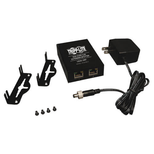 Tripp-Lite B132-002-2 | 2-Port VGA over Cat5/6 Splitter/Extender, Box-Style Transmitter for Video, Up to 1000 ft. (305 m), TAA