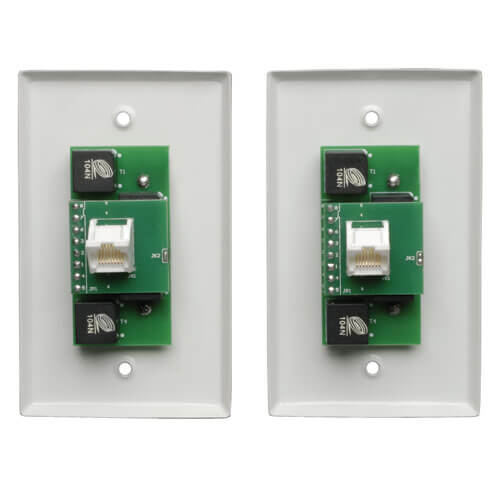 Tripp-Lite B136-101-WP-1 | Component Video with Stereo Audio over Cat5/Cat6 Extender Kit, Wallplate Transmitter and Receiver, Up to 700 ft. (213 m)