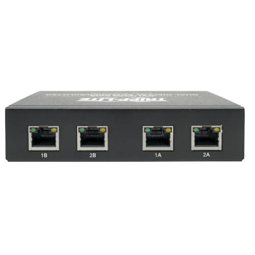 Tripp-Lite B140-002-DD | 2-Port DVI over Cat5/6 Splitter/Extender, Box-Style Transmitter for Video, Dual-Display DVI-D, 200 ft. (60 m), TAA