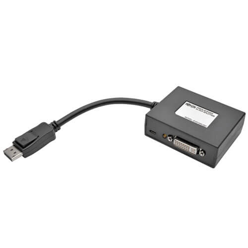 Tripp-Lite B157-002-DVI | 2-Port DisplayPort to DVI Hub, DP1.2, TAA