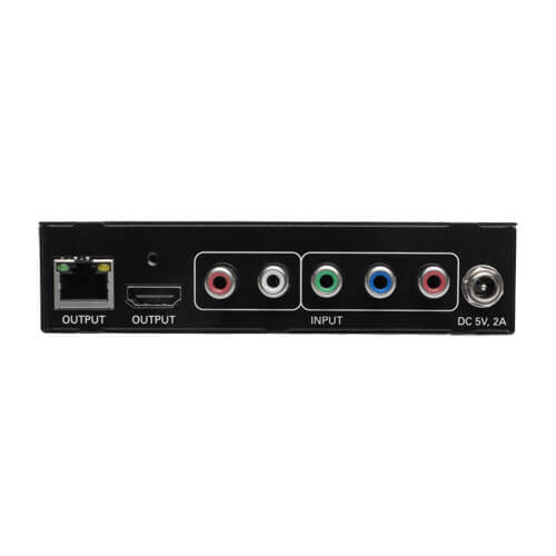 Tripp-Lite B160-001-CSI | Component Video (RCA) over IP Extender Transmitter over Cat5/Cat6, RS-232 and IR Control, 1080i, 328 ft. (100 m), TAA