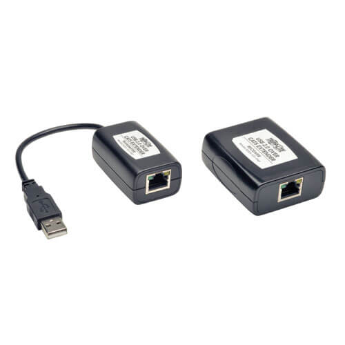 Tripp-Lite B203-101-PNP | 1-Port Plug-and-Play USB 2.0 over Cat5/Cat6 Extender Kit, Transmitter & Receiver, USB up to 164.04 ft. (50M), TAA
