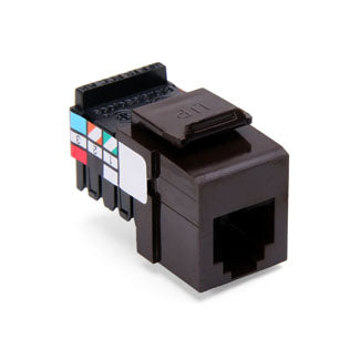Leviton 41106-RC6 | Voice Grade QuickPort Connector, 6P6C, Crimson