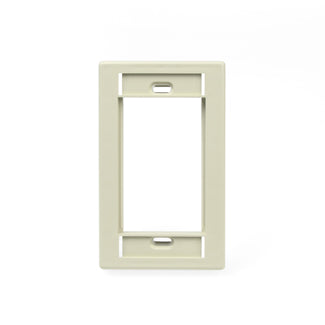 Leviton 41290-SMT | Single-Gang MOS Wallplate, Light Almond
