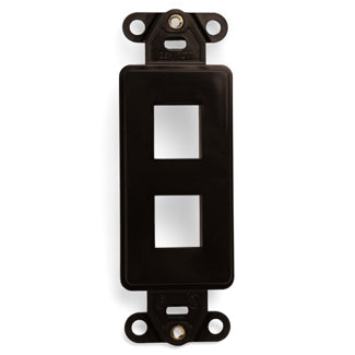 Leviton 41642-B | QuickPort Decora Insert, 2-Port, Brown