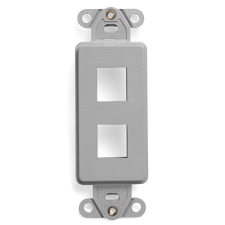 Leviton 41642-E | QuickPort Decora Insert, 2-Port, Black
