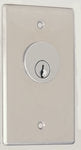 Camden Door Controls CM-1290-7212 | Key Switch, Stainless Steel, Flush Mount, Single Gang, DPDT Maintained, Red & Green 12V LEDs