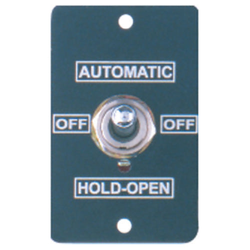 Camden Door Controls CM-190/31 | Toggle Switch, Mini Aluminum Faceplate, Three Position Switch, 'On', 'Off' and 'Hold Open'