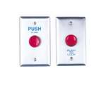 Camden Door Controls CM-250/4 | Stainless Steel Economy Button, Narrow Jamb, ADA Logo, PUSH TO OPEN