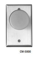 Camden Door Controls CM-5085GE | Mushroom Green Pushbutton (EXIT), Aluminum Faceplate, Single Gang, Spring Return, DPST Time Delay