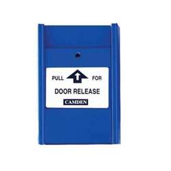 Camden Door Controls CM-702BE | Blue Pull Station, 2 N/C Switches, English and French
