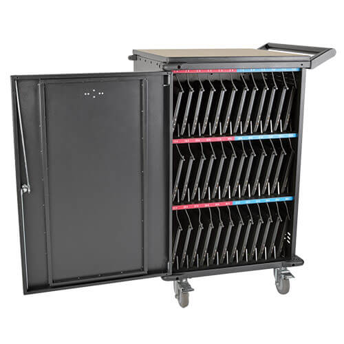 Tripp-Lite CSC36AC | Multi-Device Charging Cart, 36 AC Outlets, Chromebooks and Laptops, Black
