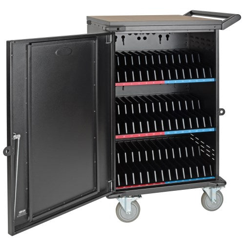 Tripp-Lite CSC45AC | 45-Device AC Mobile Charging Cart - Laptops and Chromebooks, 120V, NEMA 5-15P, 10 ft. (3.05 m) Cord, Black