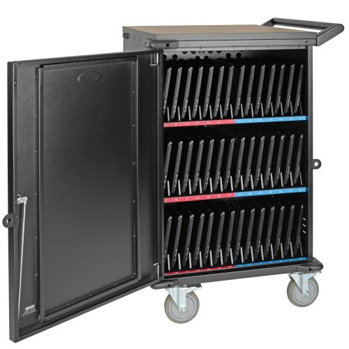 Tripp-Lite CSC45AC | 45-Device AC Mobile Charging Cart - Laptops and Chromebooks, 120V, NEMA 5-15P, 10 ft. (3.05 m) Cord, Black