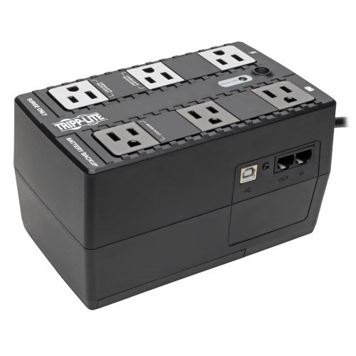 Tripp-Lite ECO350UPS | 350VA 210W Standby UPS - 6 NEMA 5-15R Outlets, 120V, 50/60 Hz, 5-15P Plug, ENERGY STAR, Desktop/Wall